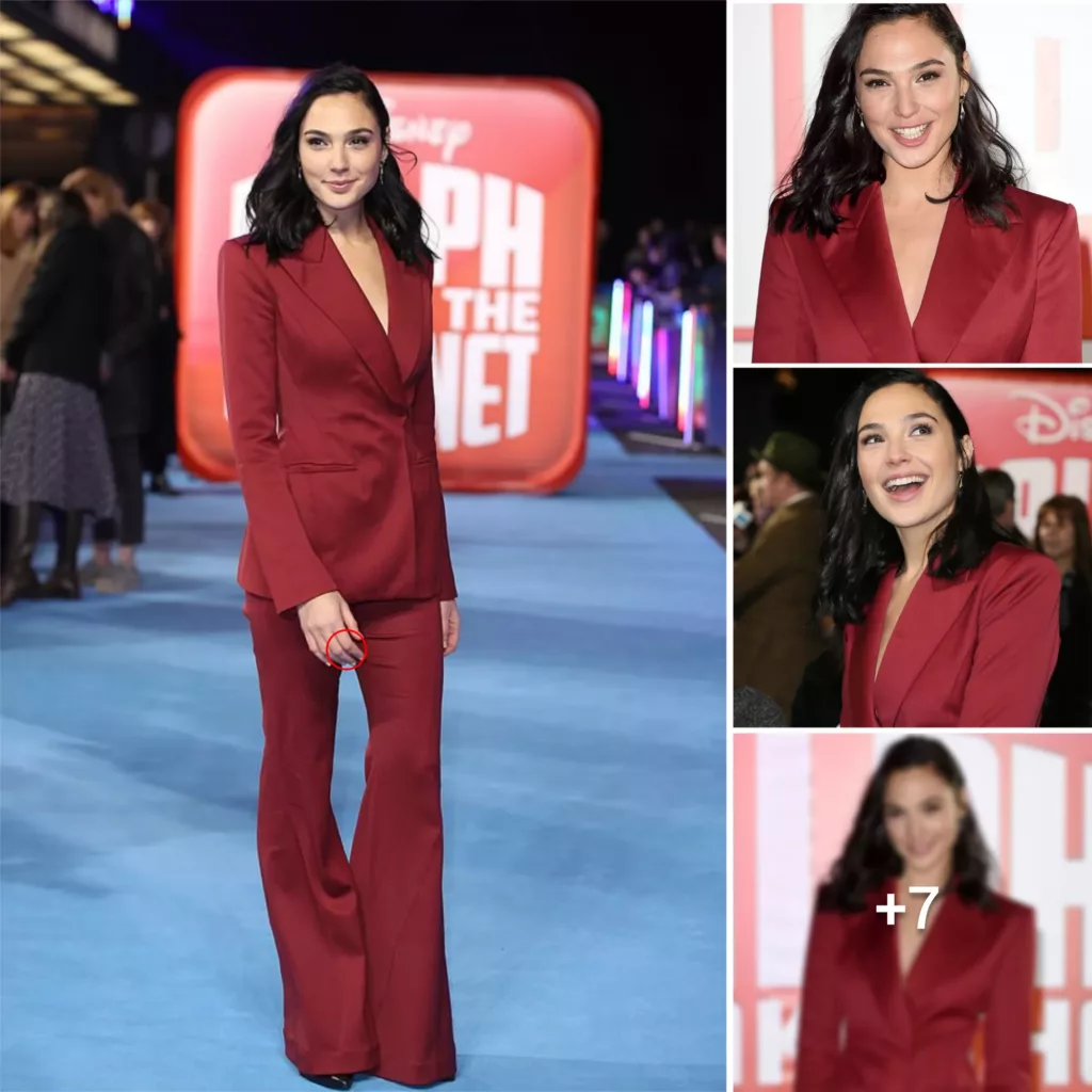 “Gal Gadot Stuns in Fiery Power Dress at London Premiere of Ralph Breaks The Internet”