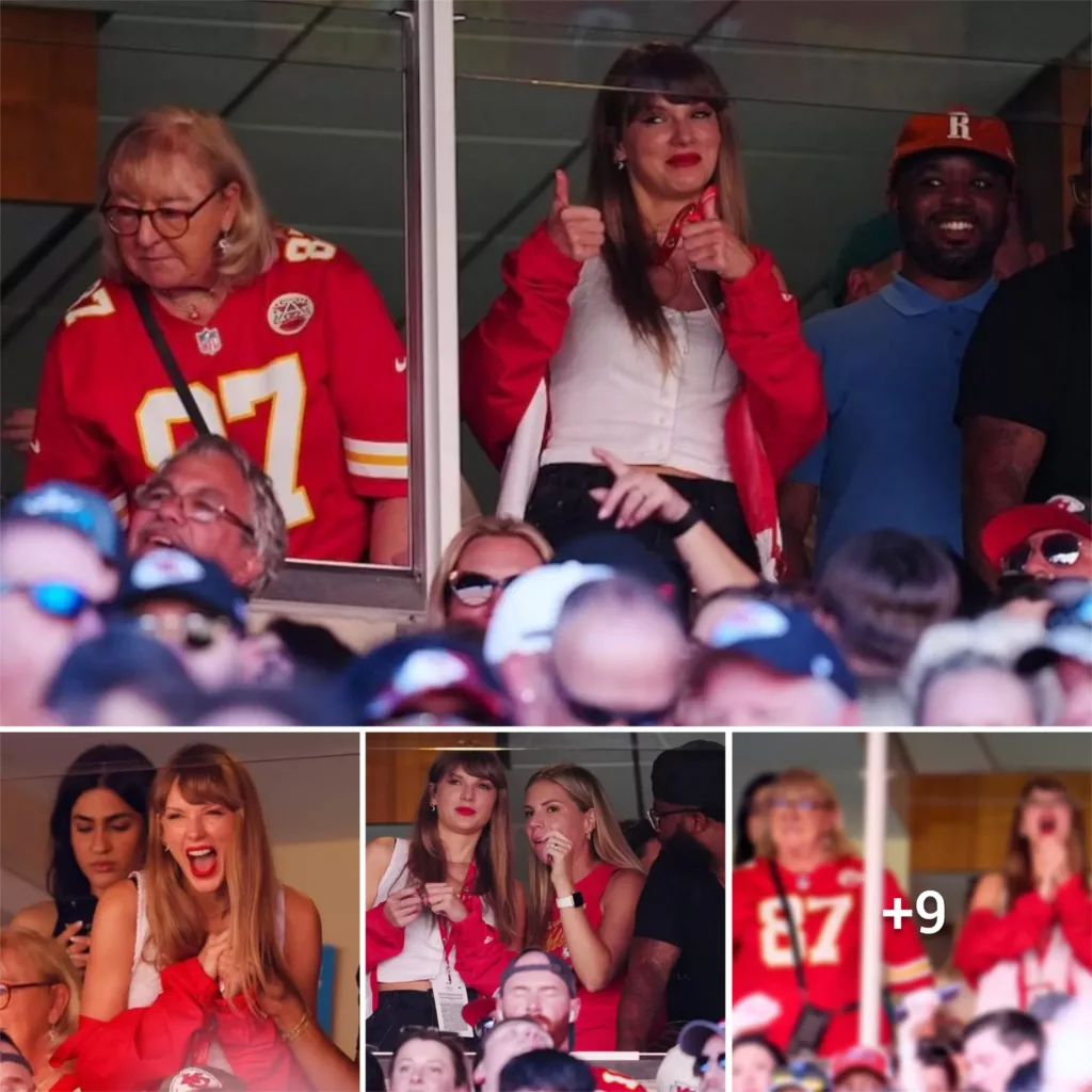 “Swift shows support for Kelce as he takes the field for Kansas City Chiefs game”